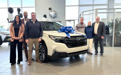 Le gagnant de la Loterie Maison Marie-Élisabeth opte pour une Subaru Forester