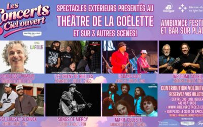 Une nouvelle série estivale de sept concerts à ciel ouvert
