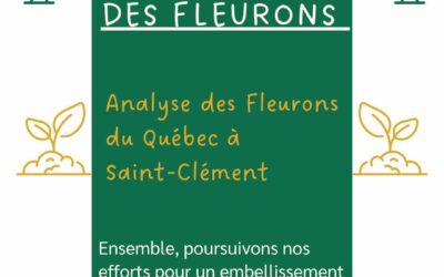 Saint-Clément renouvelle son adhésion aux Fleurons du Québec