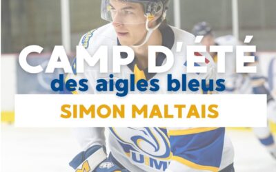 Simon Maltais entraîneur au camp d’été des Aigles Bleus
