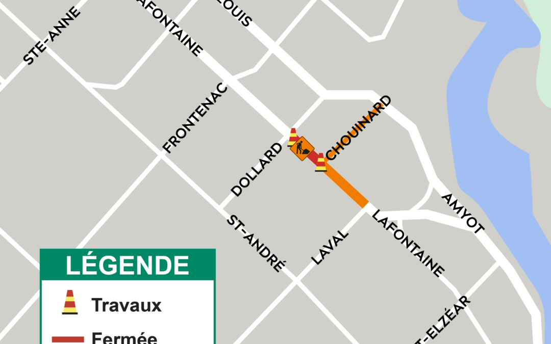 Entrave sur la rue Lafontaine mercredi et jeudi