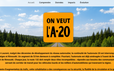 Un site Web consacré à la finalisation de l&rsquo;Autoroute 20