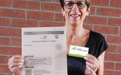 Porte-à-porte en solidarité des personnes touchées par le cancer