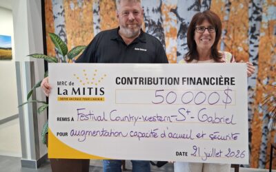 La MRC de la Mitis accorde 380 000 $ à sept projets