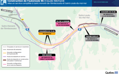 Mise en service complète de l’autoroute 85 ce vendredi